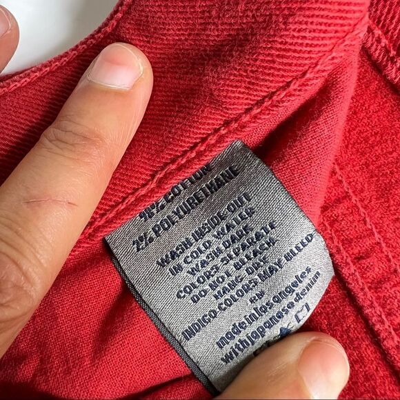 MON FRERE Mens Size 28 Inseam 32 Greyson Red Skinny Jeans - Picture 8 of 10